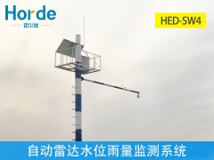 自動雷達水位雨量監測系統，進行非接觸式流量測量